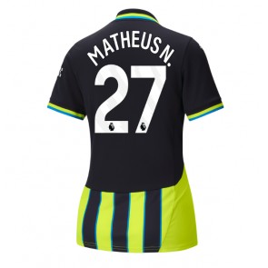 Manchester City Matheus Nunes #27 Dámské Venkovní Dres 2024-25 Krátký Rukáv